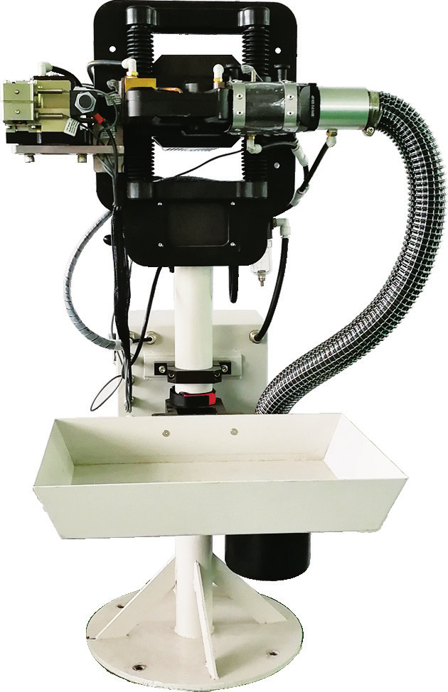 Electrode cap grinding and replacing machine (horizontal type)